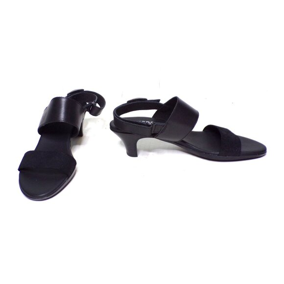 🆕MUNRO Livia Kitten Heel Sandals Shoes Black 8N - Picture 6 of 14